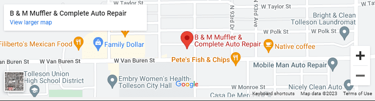 A map of the location of pete 's fish & chips.