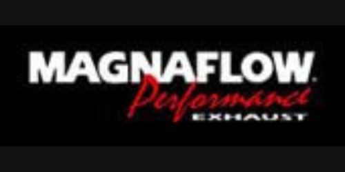 A black and red logo for magnaflow performance exhaust.